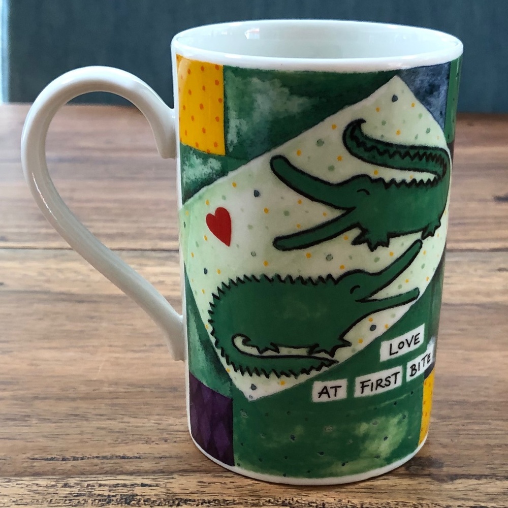 Dunoon Pottery Stoneware Mug Cup "Lovey Dovey"